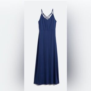 Market & Spruce Alisha Knit Strappy Back Maxi Navy